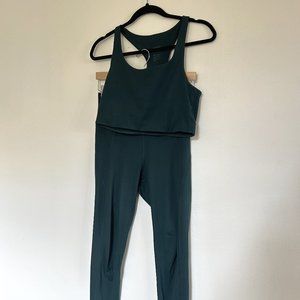 Girlfriend Collective Legging & Bra Set - Moss